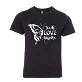 Youth "Teach Love Inspire" Butterfly Graphic T-Shirt – Comfortable & Inspirational